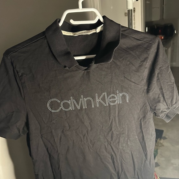 Calvin Klein Men's Black Polo Shirt - Picture 1 of 2